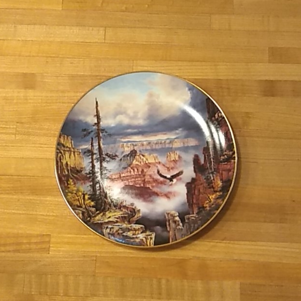 Danbury Mint Plate Where Eagles Soar 